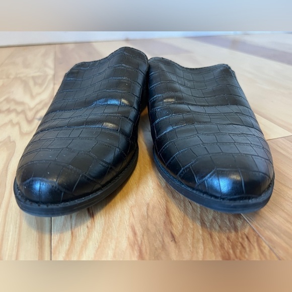 2 for $10 | BC Footwear Women's Look at Me Mule Slip-on Black Croco Print Size 7 - Picture 3 of 10